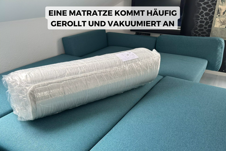 Gerollte Matratze